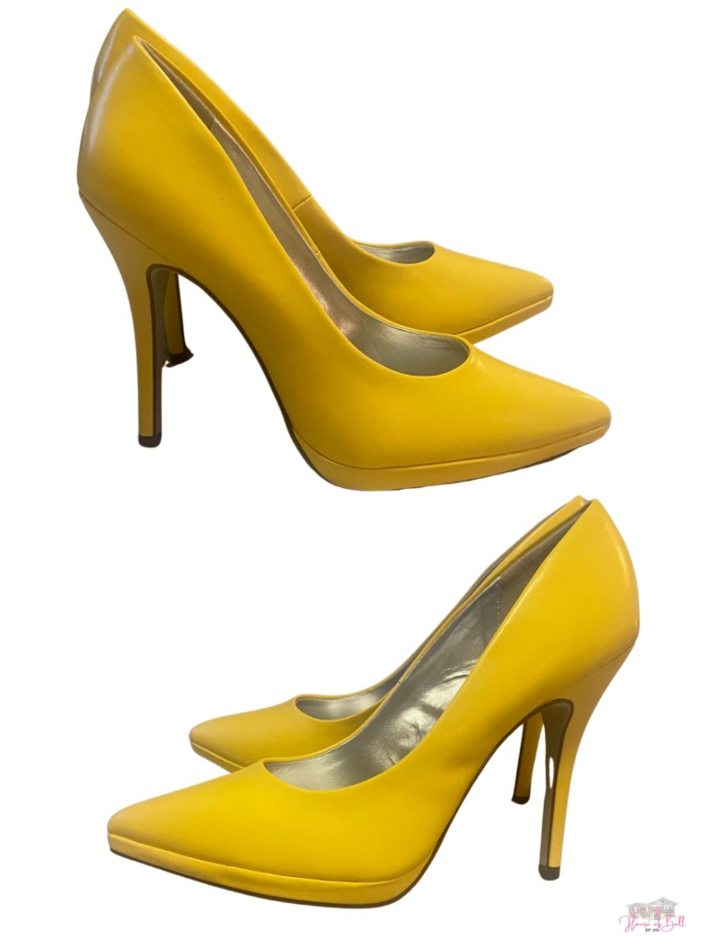 ✨ NEW with Box! 👠 LIMELIGHT 'Heartbreaker' Yellow Pointed-Toe Heels 8